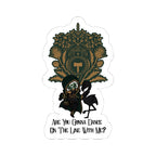 Past Self/Dance on the Line with me Kiss-Cut Stickers, Unique Laptop Decor, Creative Gift for Friends, Fun Wall Art, Floral Motif