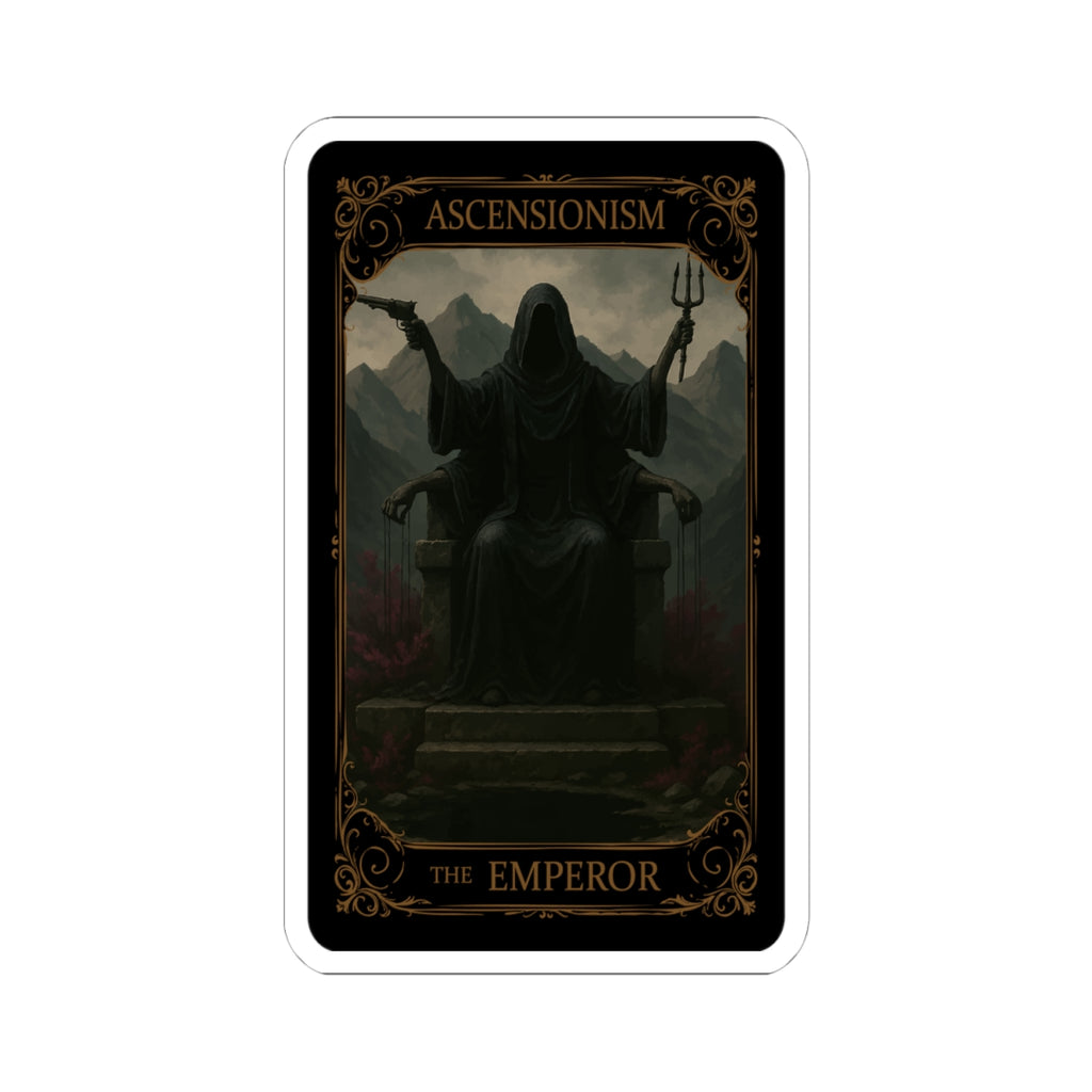 The Emperor Tarot Kiss-Cut Stickers - Gothic Art, Dark Aesthetic, Laptop, Decor, Gift Idea