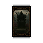 The Emperor Tarot Kiss-Cut Stickers - Gothic Art, Dark Aesthetic, Laptop, Decor, Gift Idea