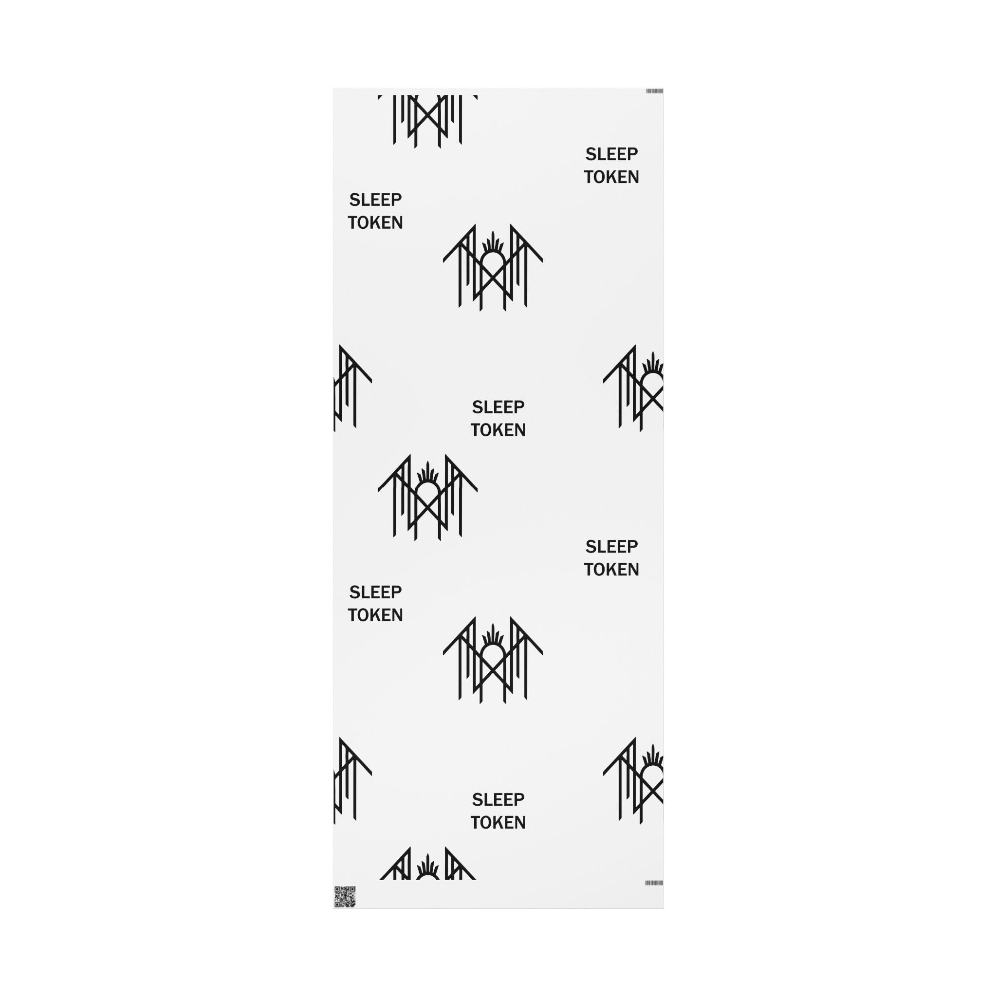 Minimal Black & White Wave Wrapping Paper Roll — Modern Abstract Gift Wrap