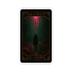 Ace of Swords Tarot- Mystical Kiss-Cut Stickers | Ace of Swords, Tarot Art, Witchy Decor, Laptop Stickers, Spiritual Gifts, Unique Artwork