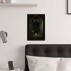 The Hanged Man Card, Mystical Satin Poster, Wall Art, Tarot Decor, Gothic Home Decor, Unique Gift, Fantasy Poster