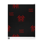 Black & Red Spider Pattern Wrapping Paper Roll — Gothic Gift Wrap for Halloween & Fans