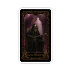 The High Priestess Tarot Themed Kiss-Cut Stickers - Witchy Decor, Laptop Adhesive, Dark Academia Art, Tarot Inspired Stickers
