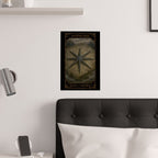 Eight of Swords Tarot- Satin Poster, Wall Art Decor, Dark Aesthetic Prints, Spiritual Gift, Boho Home Decoration