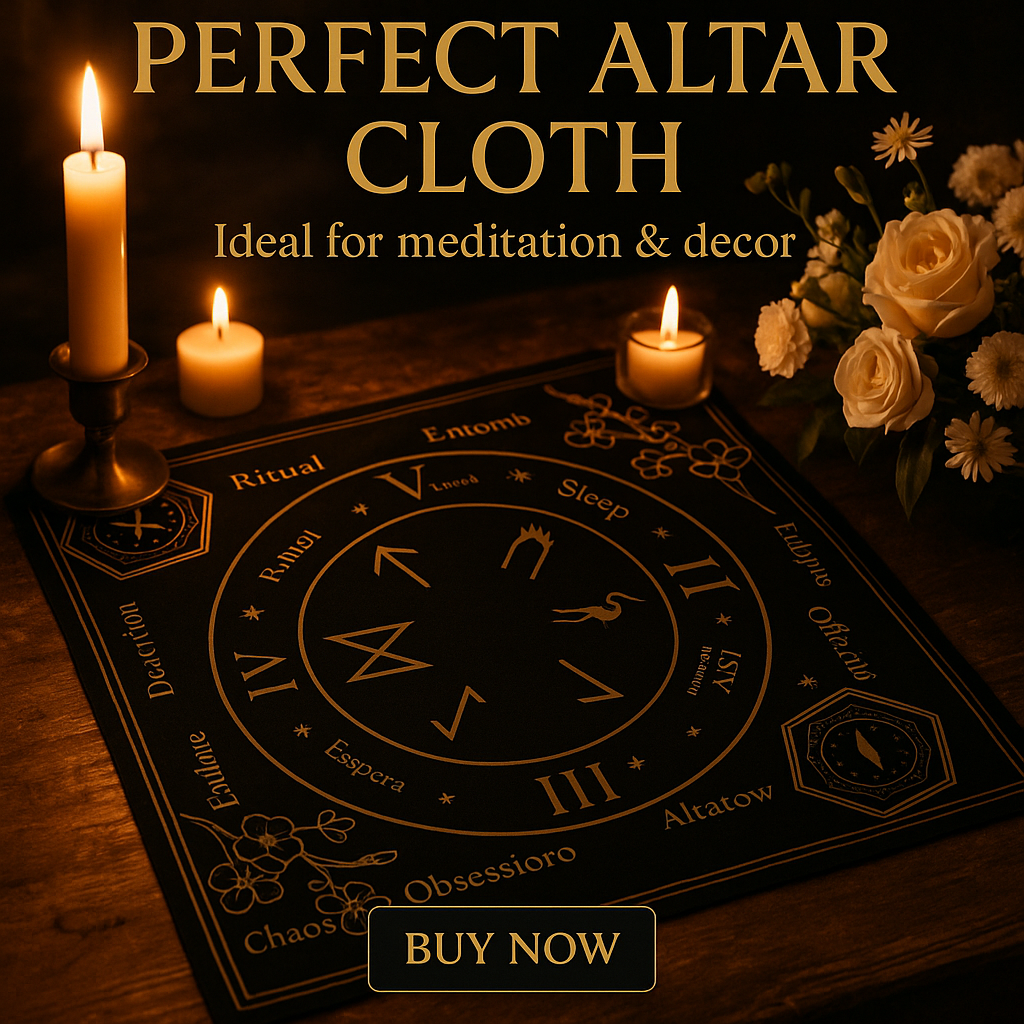 The Ritual Tarot Cloth (22" x 22")-white