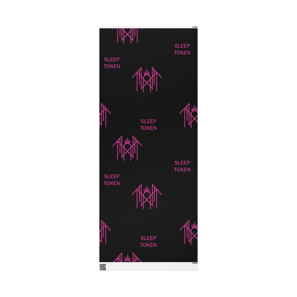 Black & Pink Gothic Spider Wrapping Paper Roll — Halloween Gift Wrap