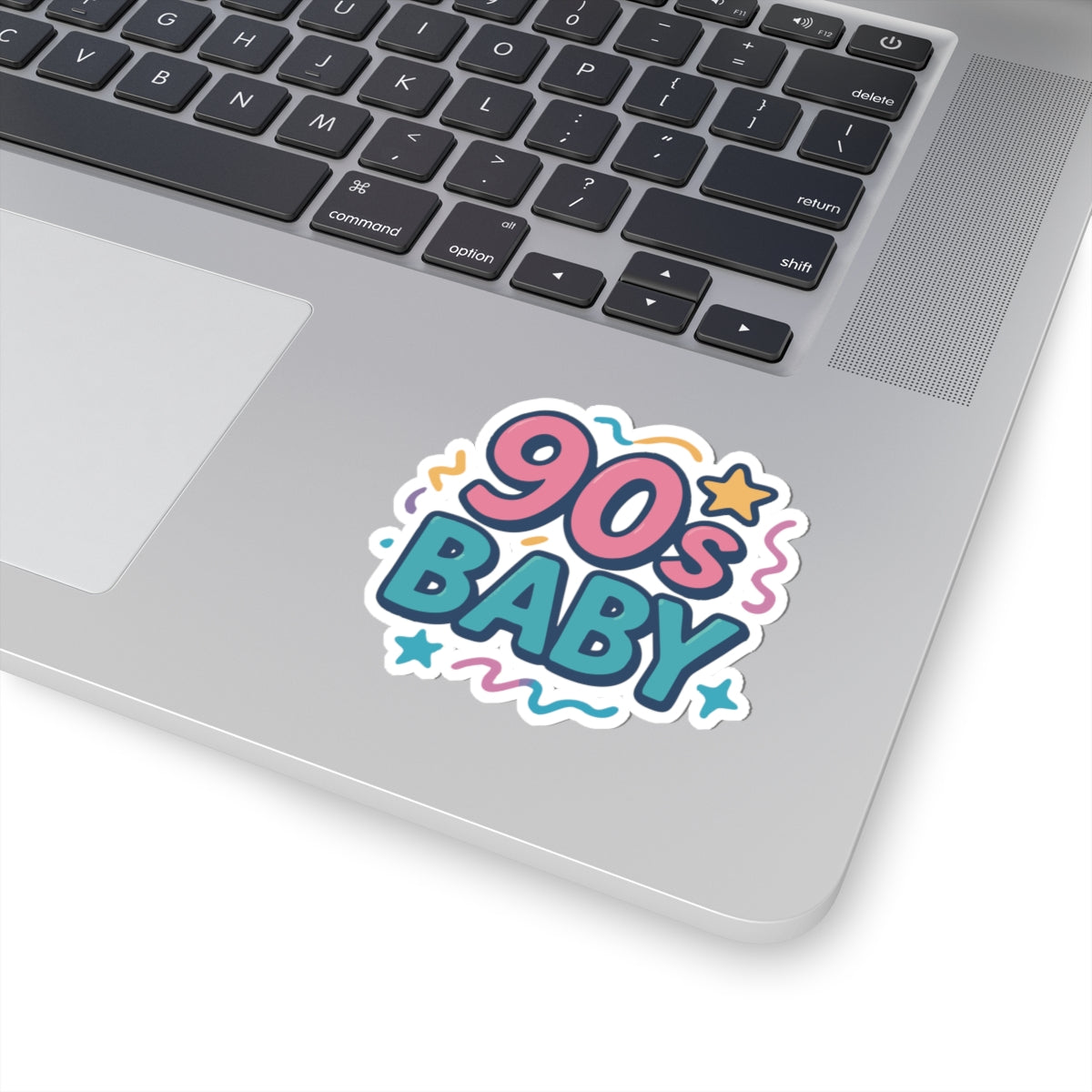 90s Baby Sticker — Retro Neon Kiss-Cut Decal for Laptops, Water Bottles & Journals
