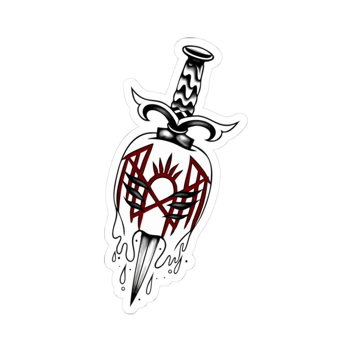 Dagger in Mask Sticker