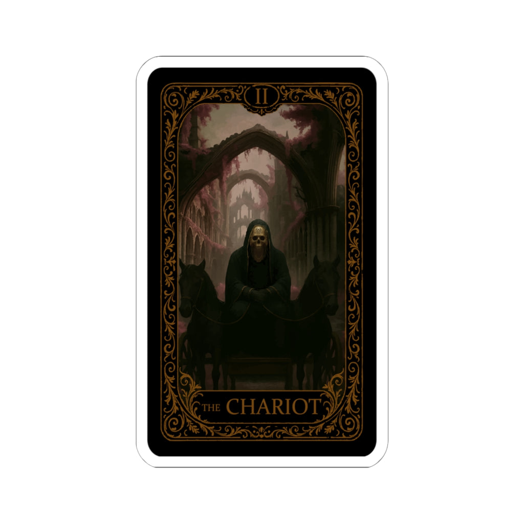The Chariot, Tarot Stickers, The Chariot, Alternative Decor, Laptop Stickers, Unique Gift for Tarot Lovers, Spiritual Vibe