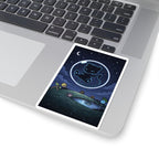 Dark Bubble Mew- Nighttime Mew Sticker — Cute Cosmic Cat in Bubble Vinyl Kiss-Cut Sticker