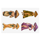 Mushroom lady Spirits Sticker Sheet — Forest Mushroom Character Vinyl Stickers