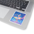 Ballet Painter Sticker — Colorful Ballerina Art Kiss-Cut Sticker