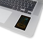 Ten of Swords Tarot- Apparition Kiss-Cut Stickers, Dark Fantasy Art, Occult Decor, Gothic Gifts, Laptop Stickers, Tarot Stickers