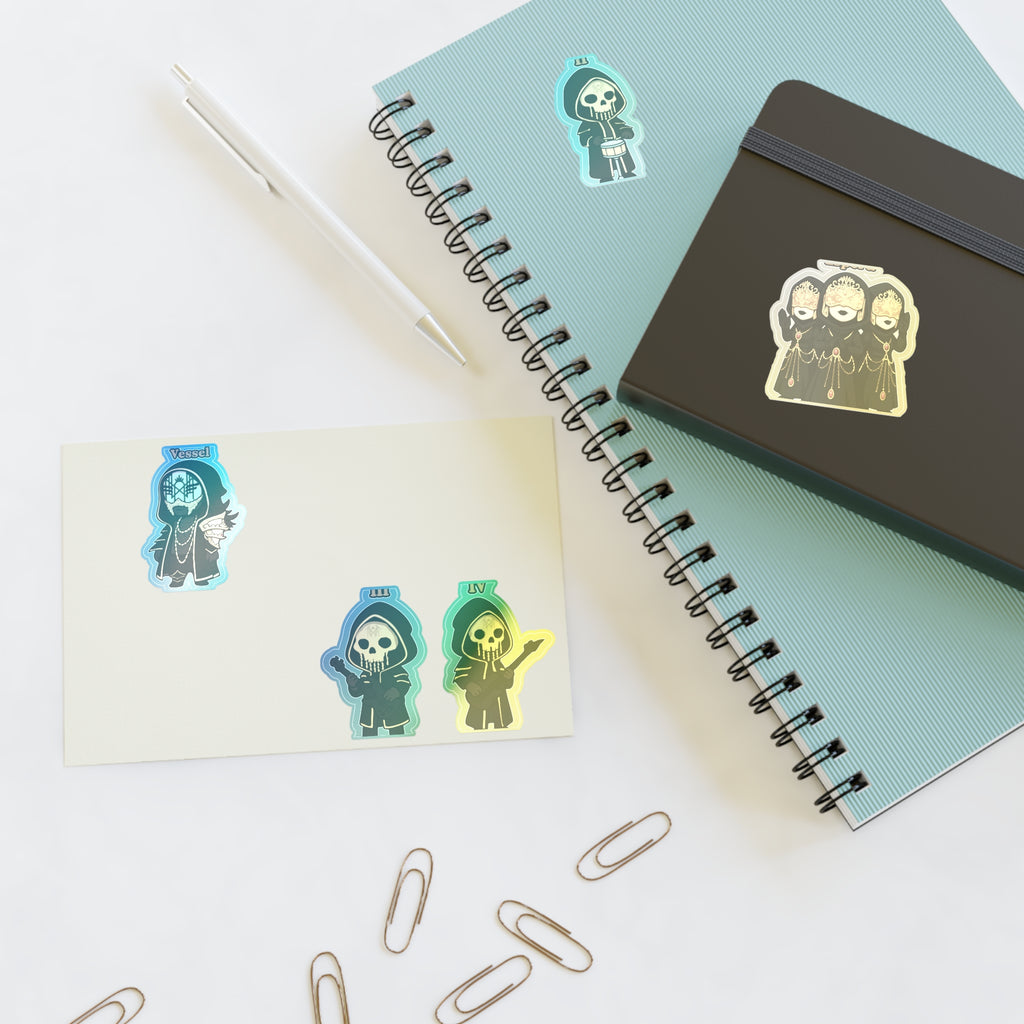 Chibi Band Members- Character Sticker Sheets for Halloween, Crafting, Journaling, Gift Wrap, and Decor