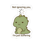 Cute Dino Ignoring Stickers, Kids Sticker Pack, Scrapbook Decals, Laptop Decals, Water Bottle Stickers, Vinyl Stickers