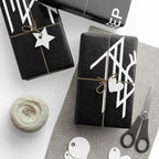 Wrapping Paper — Minimal Black "SLEEP TOKEN" Logo Gift Wrap