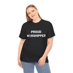 Proud Worshipper- Tee, Unisex Cotton Shirt, Faith-Based Apparel, Gift for Religious Friends, Church Event Clothing, Spiritual Wardrobe