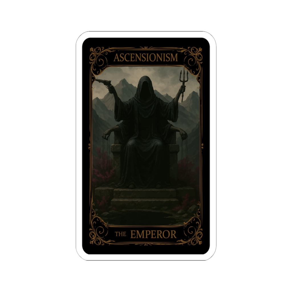 The Emperor Tarot Kiss-Cut Stickers - Gothic Art, Dark Aesthetic, Laptop, Decor, Gift Idea