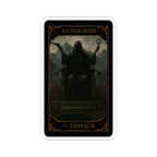 The Emperor Tarot Kiss-Cut Stickers - Gothic Art, Dark Aesthetic, Laptop, Decor, Gift Idea