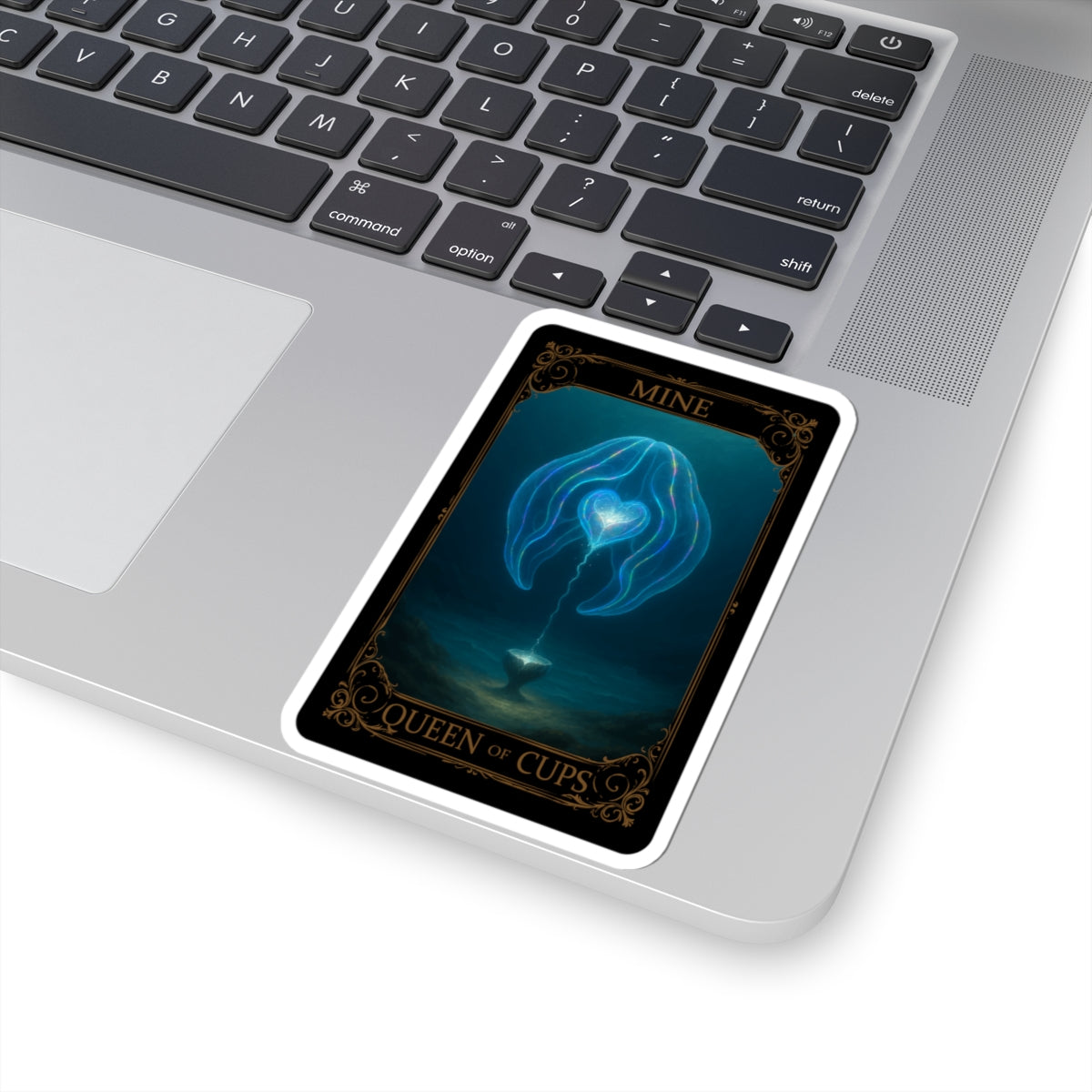 Queen of Cups tarot- Mystical  Stickers | Tarot Inspired, Laptop Decor, Witchy Aesthetic, Gift for Spiritual Seekers