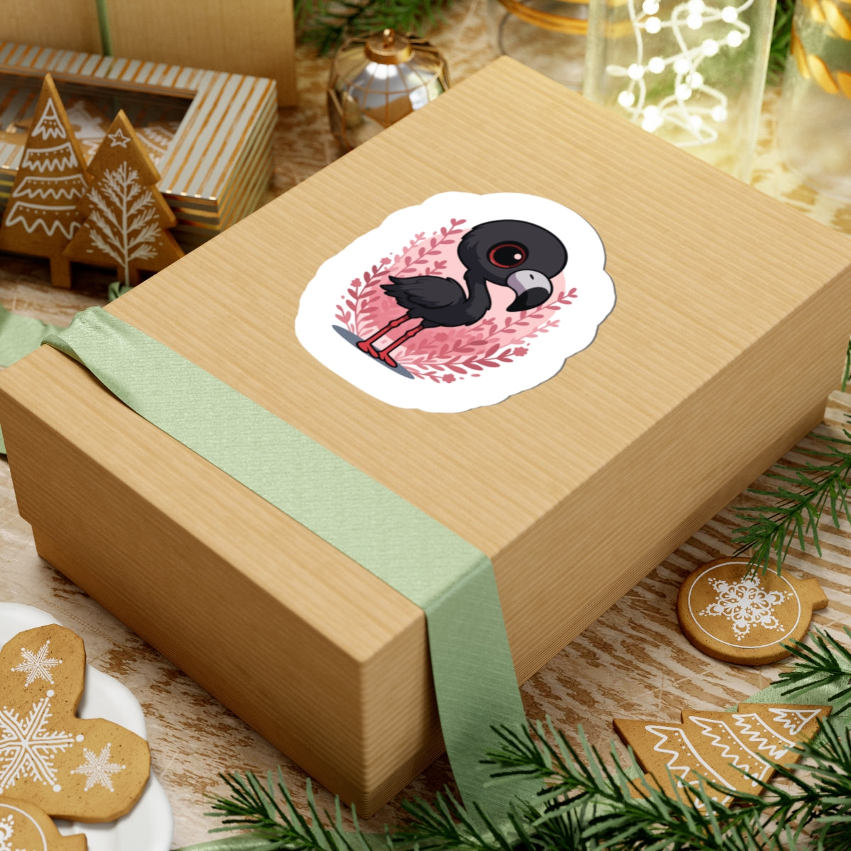 Jerry/Flamingo Kiss-Cut Stickers | Cute Laptop Decals, Kids' Room Decor, Party Favors, Art Supplies, Gift Wrapping