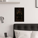 Espera Three of Cups Tarot Satin Posters - Art Print for Spiritual Decor, Gift for Tarot Lovers, Wall Art, Home Decor