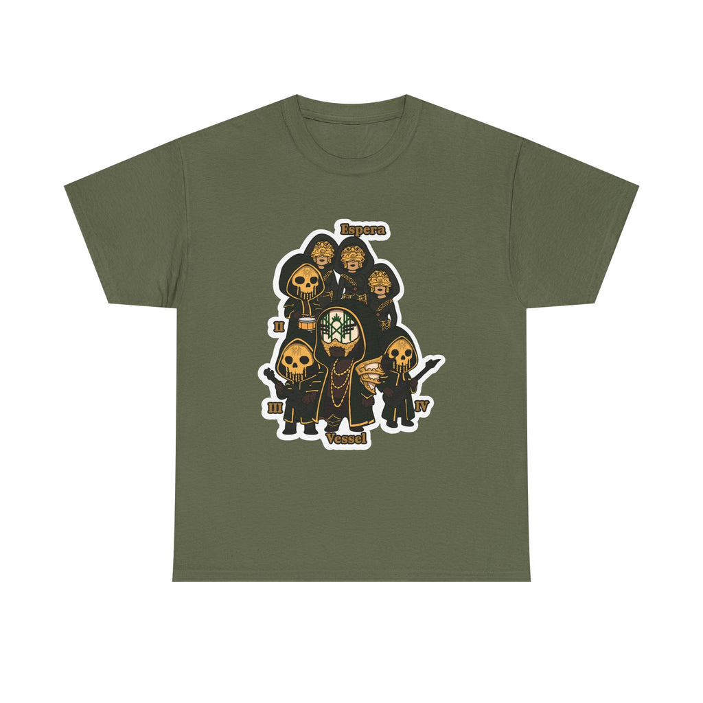 CHibi Band -Chic Unisex Heavy Cotton Tee - Edgy Graphic Design, Gifts, Halloween, Festivals, and Everyday Style