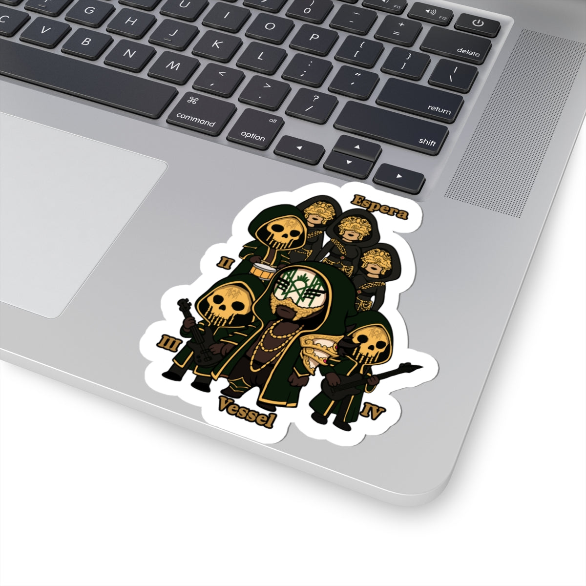Chibi Band Members-Cut Stickers, Unique Decor, Laptop Accessories, Halloween Gifts, Cosplay Stickers, Gothic Art