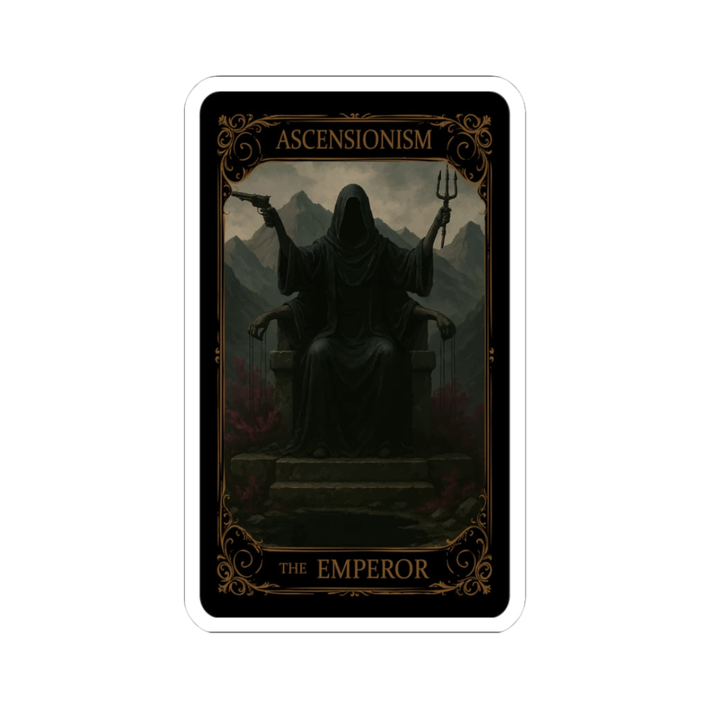 The Emperor Tarot Kiss-Cut Stickers - Gothic Art, Dark Aesthetic, Laptop, Decor, Gift Idea