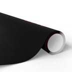 Black & Pink Gothic Spider Wrapping Paper Roll — Halloween Gift Wrap