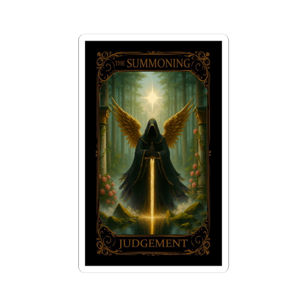 Judgement Tarot- Mystical Kiss-Cut Stickers - Gothic Art, Occult Decor, Nature Lover Gift, Laptop Decal, Planner Accessory